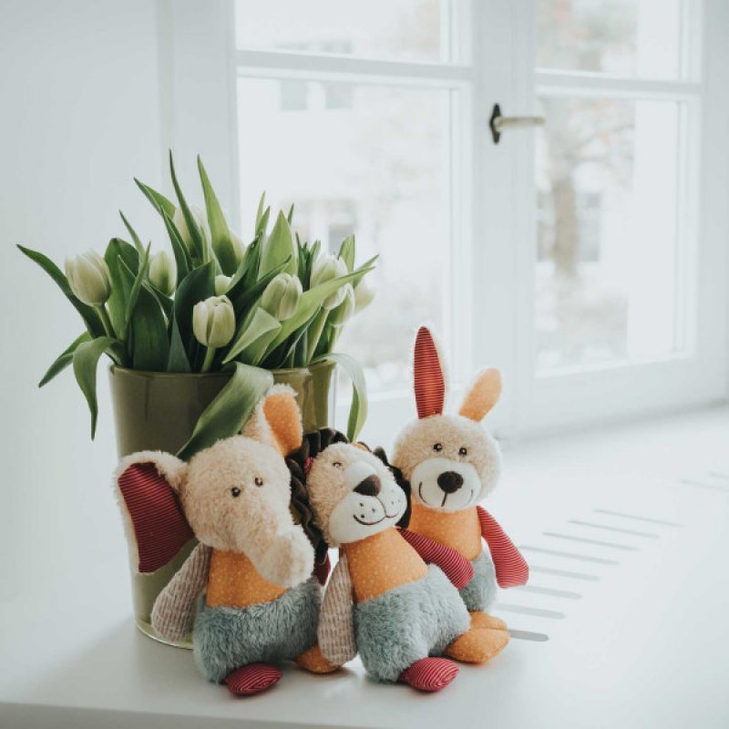 HUNTER HUNDESPIELZEUG MULI (LÖWE, ELEFANT, HASE)