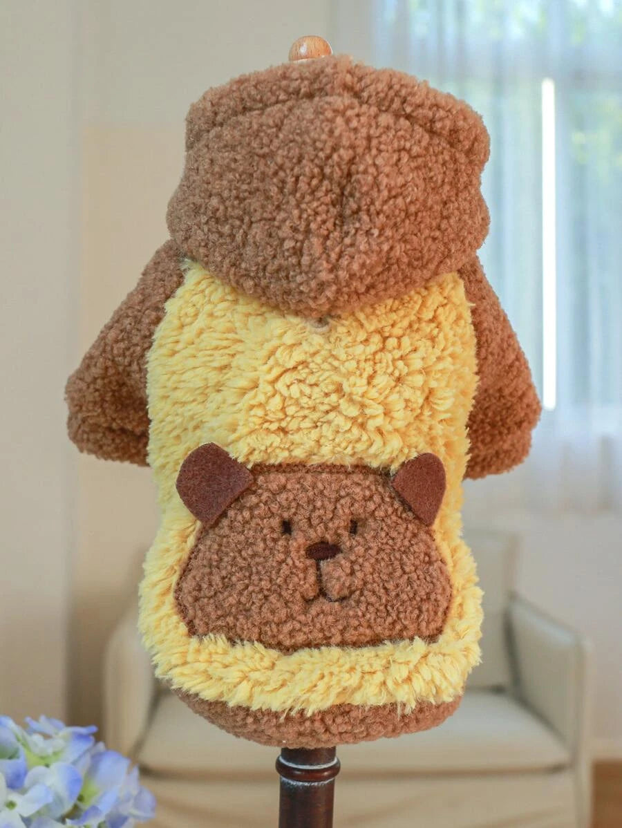 Mantel mit Cartoon Bär