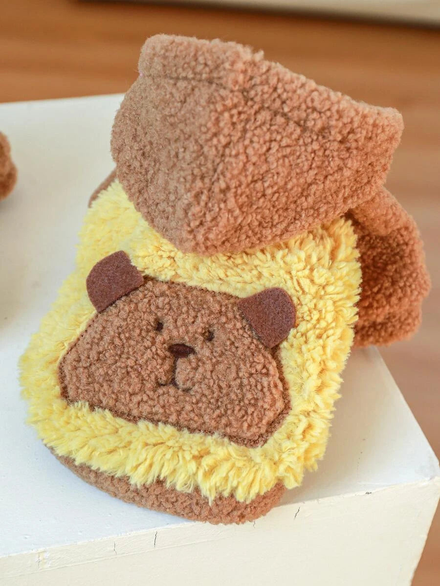 Mantel mit Cartoon Bär