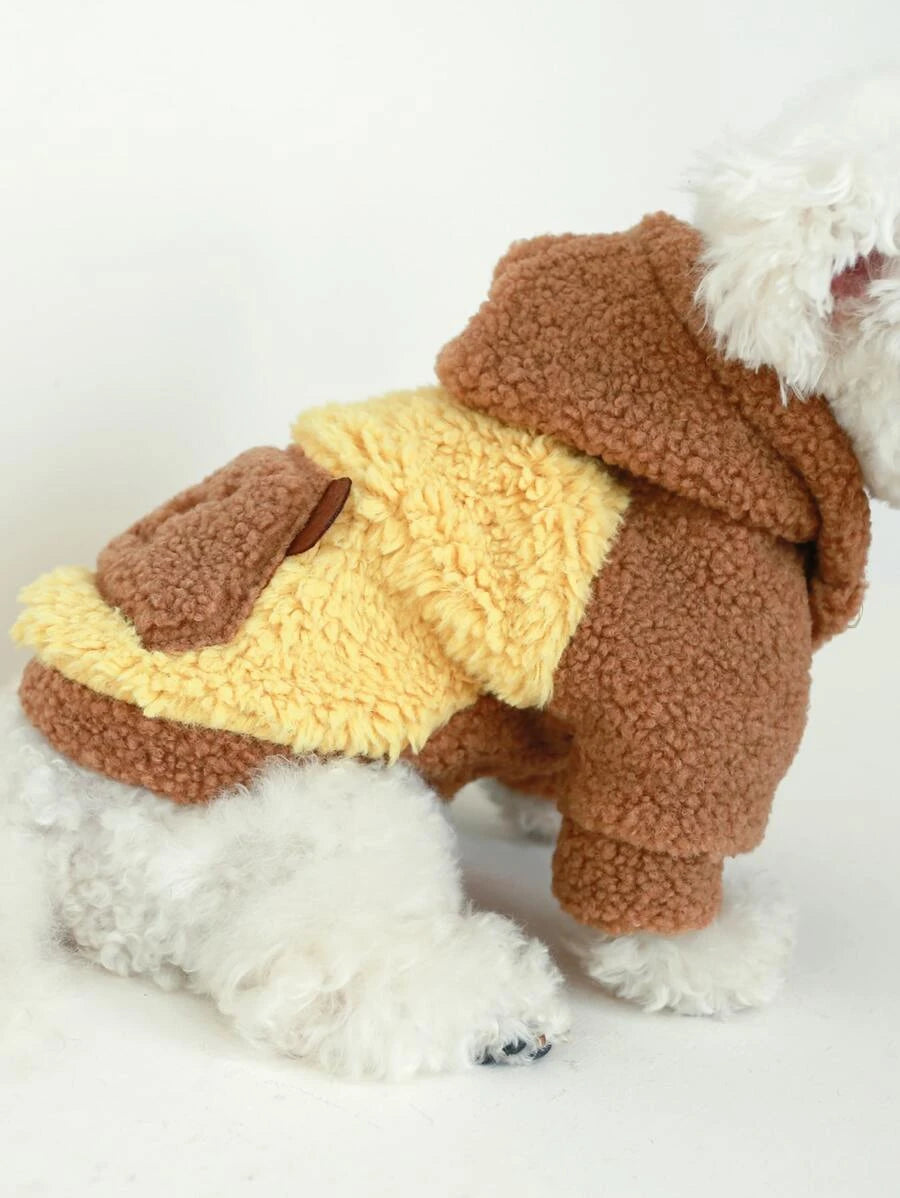 Mantel mit Cartoon Bär